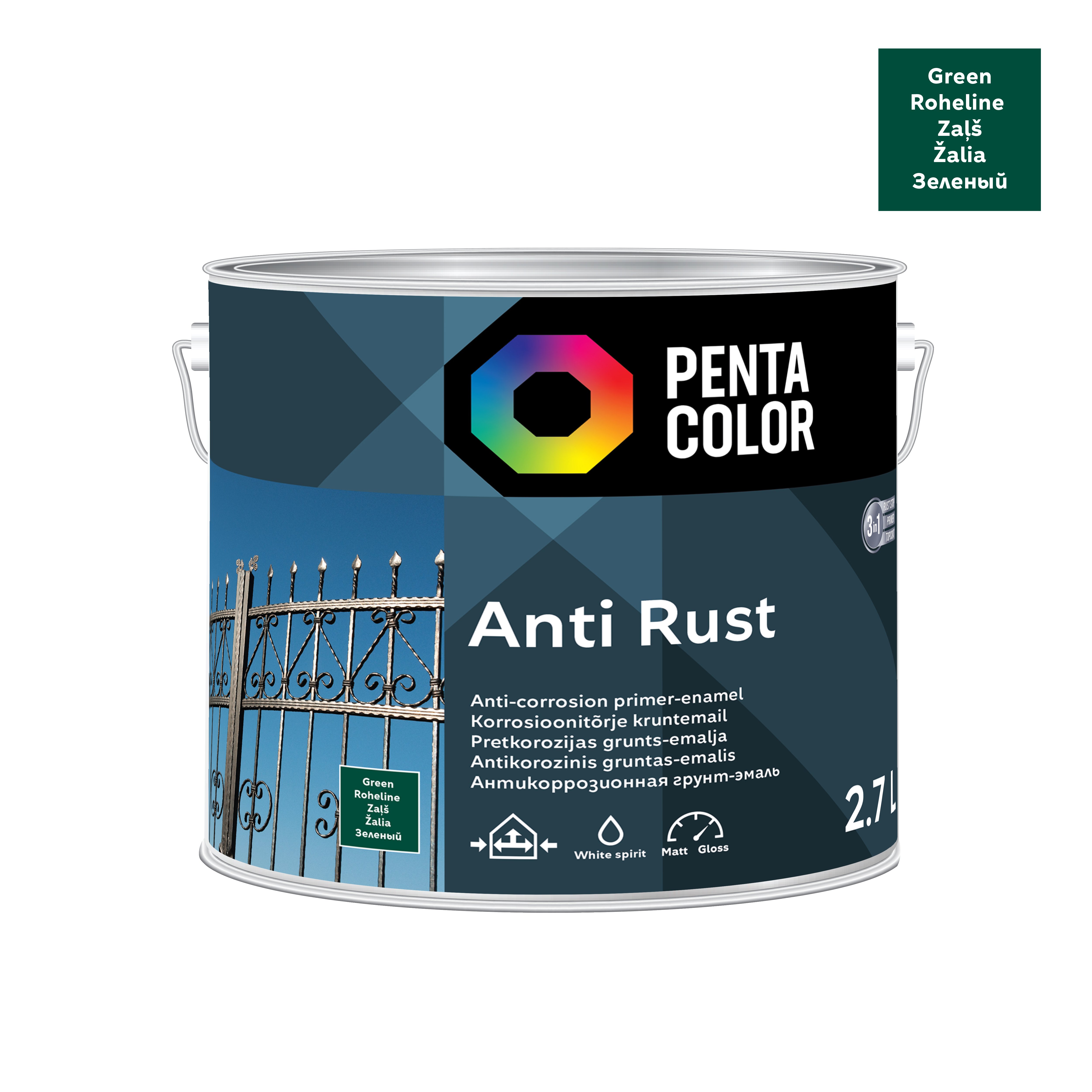 GRUNTS-EMALJA ANTIRUST 2.7L ZAĻA