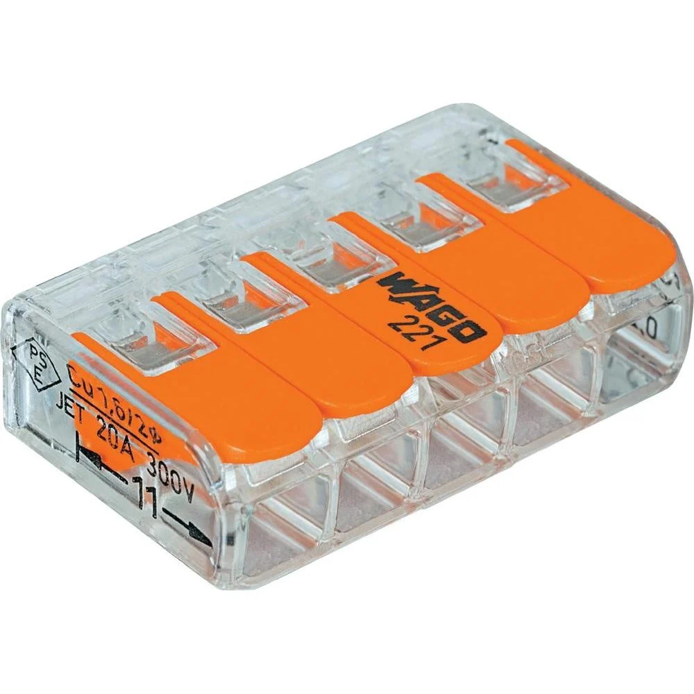 LEAD CONNECTION.221-415/5 5X0.02-4 MM² (5)
