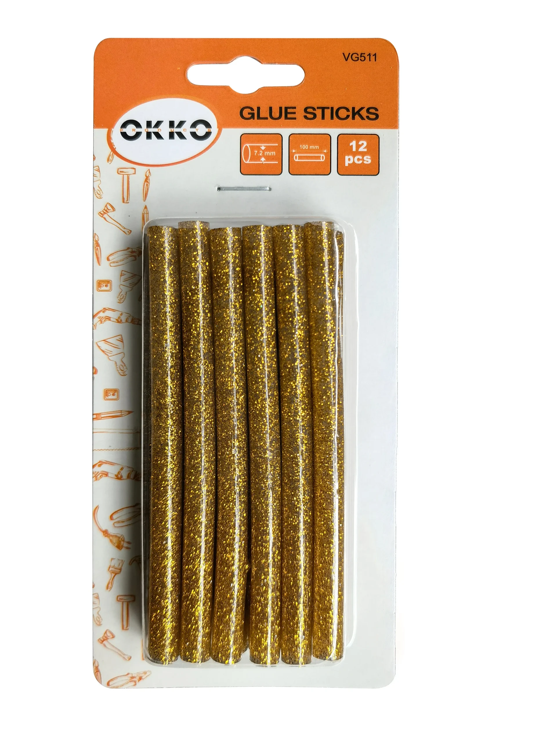 LĪMES STIENĪŠI 7.2X100MM 12G ZELTA KRĀSA