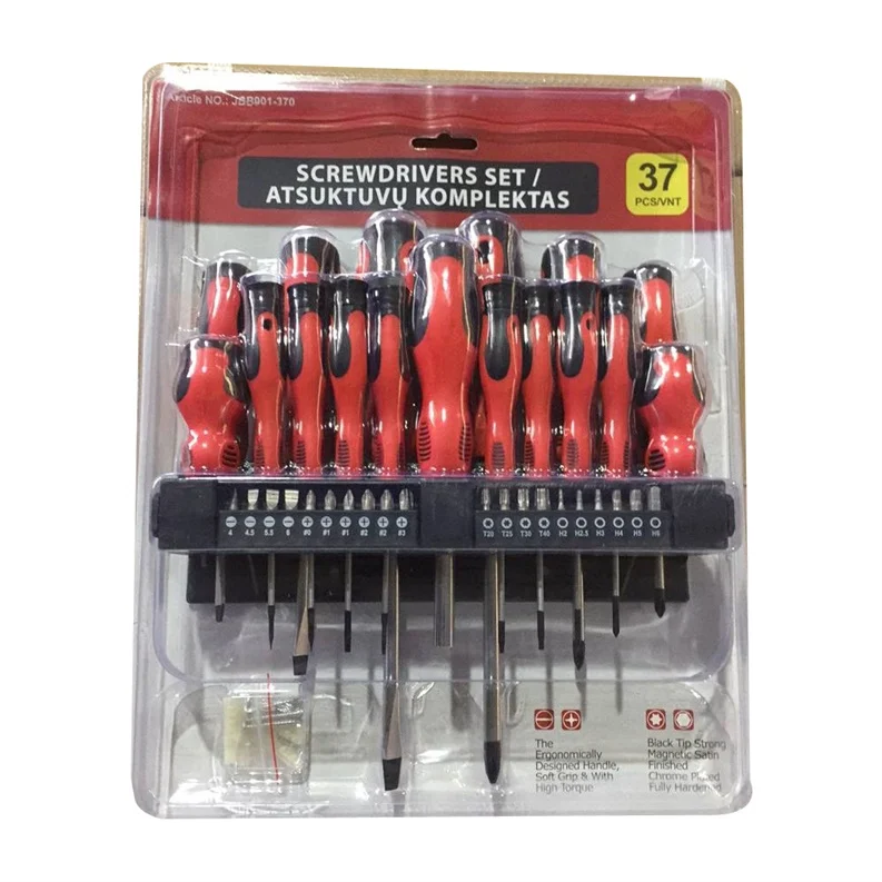 SCREWDRIVER SET, 37 PCS