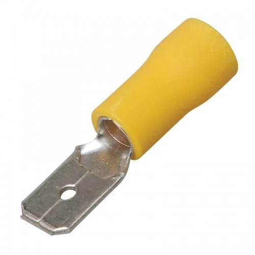 CONNECTOR MALE MDD5.5-250 YELLOW 50PCS