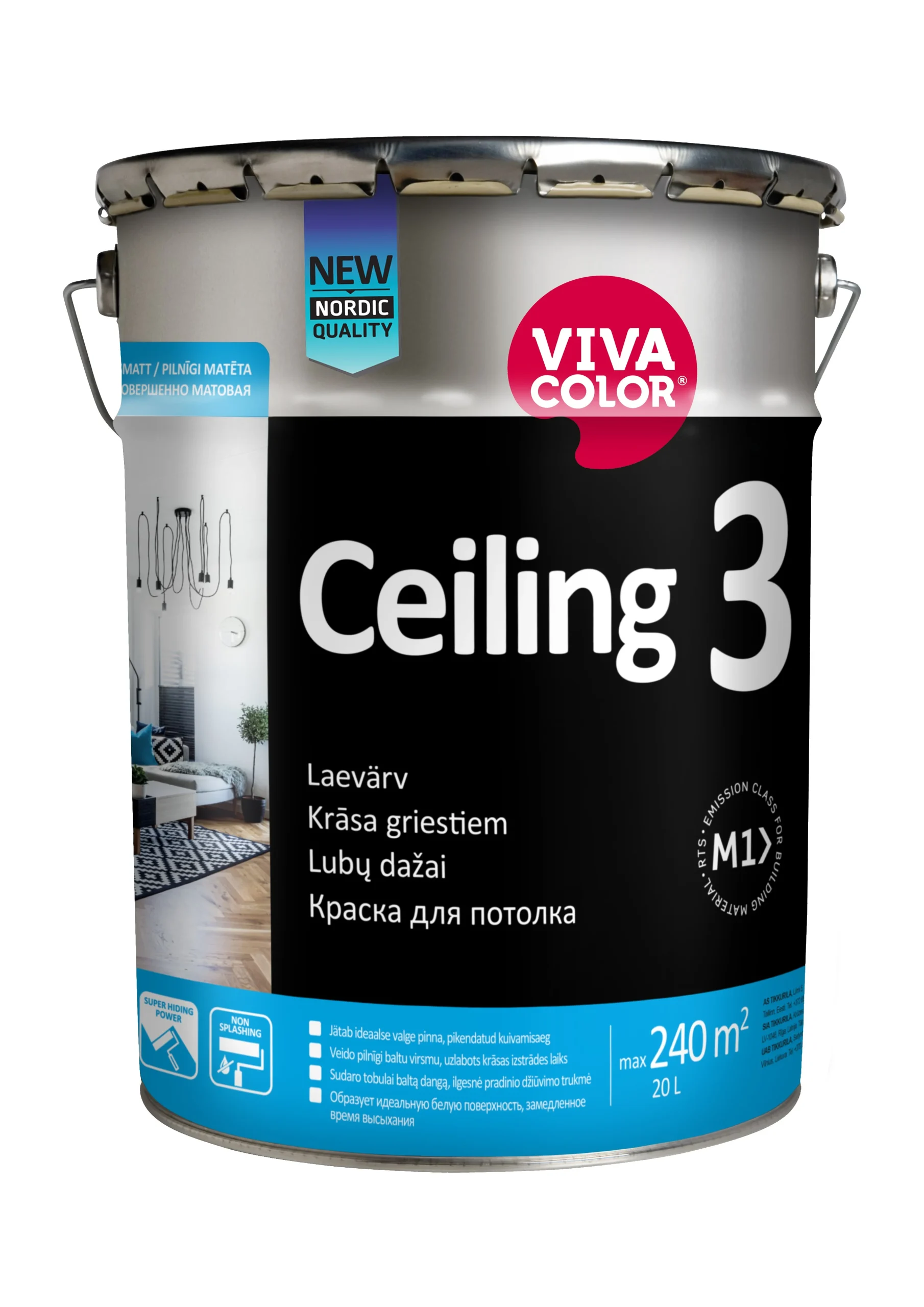 CEILING PAINT 3 20L WHITE
