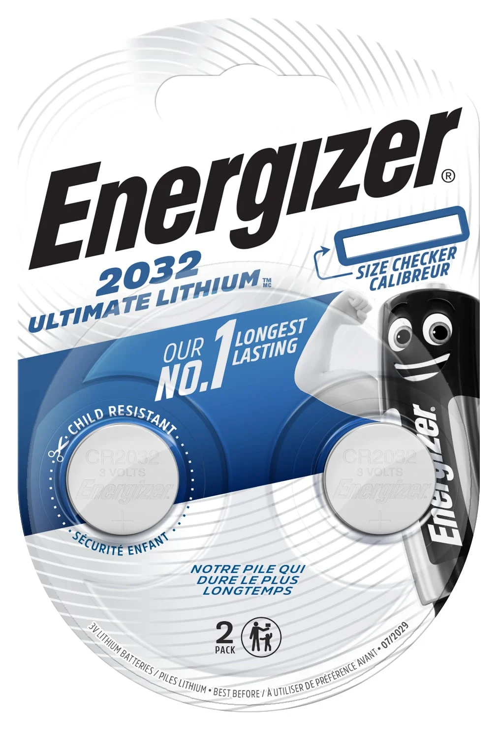 ЛИТИЕВАЯ БАТАРЕЯ ENERGIZER CR2032 2 ШТ.