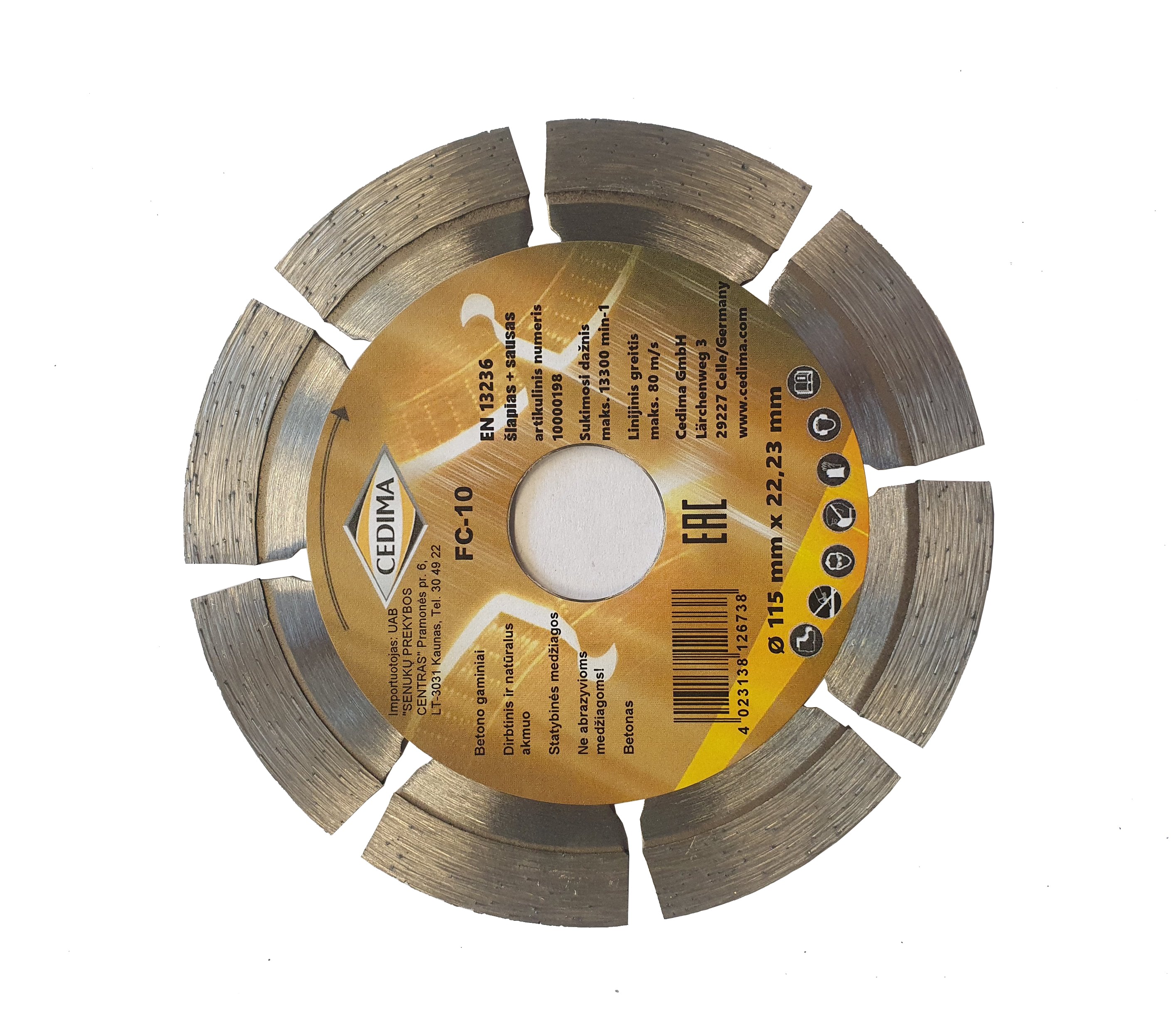CUTTING DISC DIM.115X1.9X22.23MM