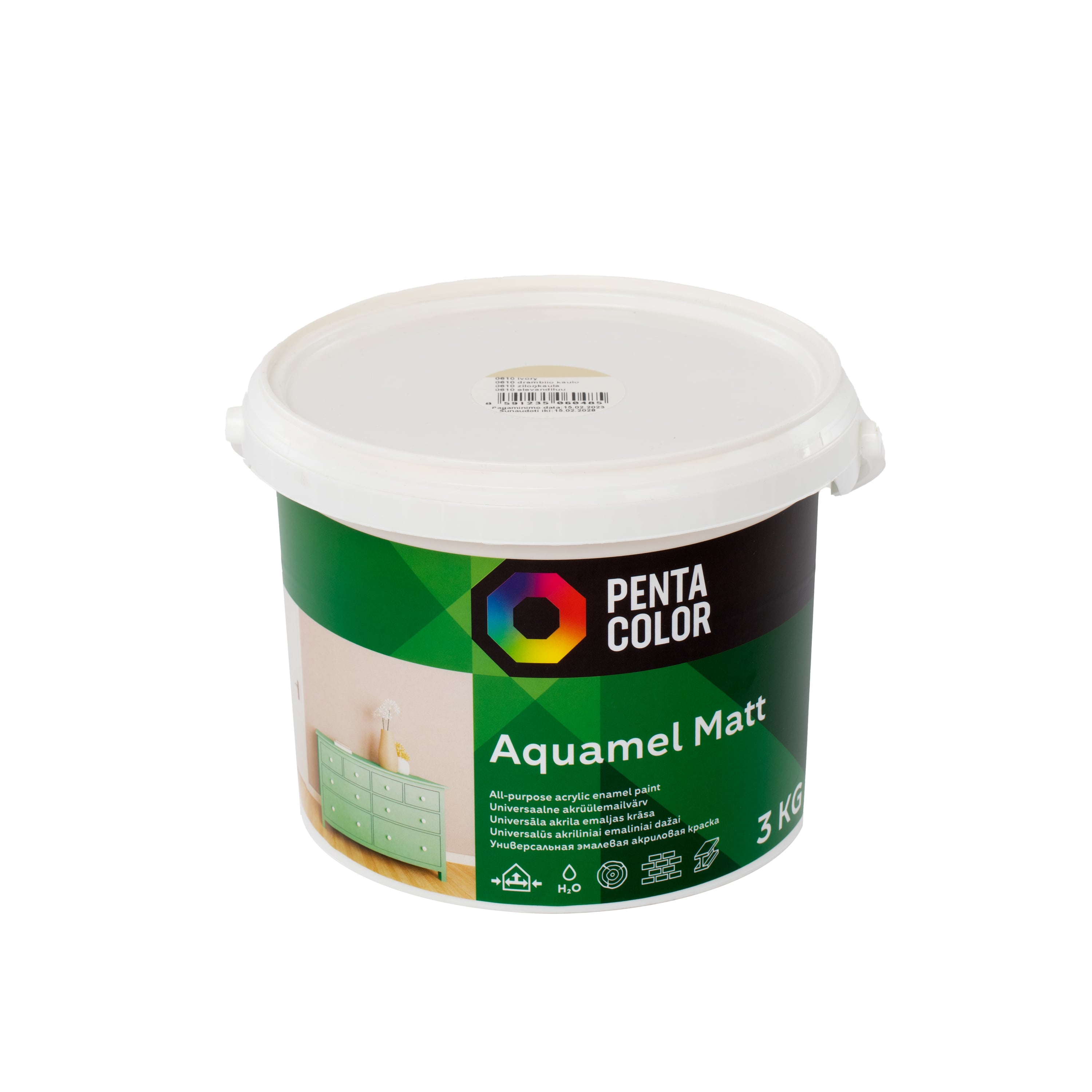 KRĀSA AQUAMEL ZILOŅKAULA KRĀSĀ 3KG MATĒT