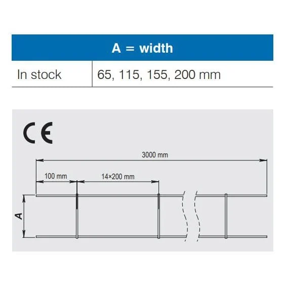 MASONRY REINFORCEMENT MESH 4/115/3000MM
