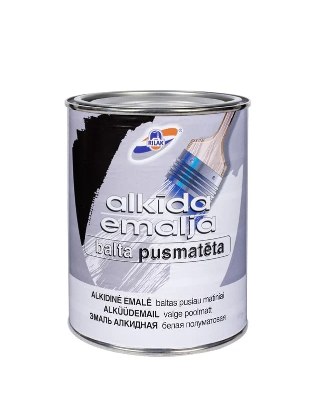 KRĀSA EMALJAS PUSMATĒTA BALTA 0,9 L