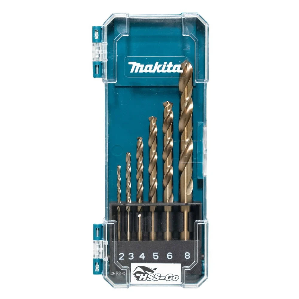SET OF DRILLS MET.MAKITA D-75758 6PCS