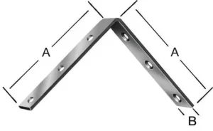 ЗАЖИМ МЕБЕЛИ 150X22MM ОЦИНКОВАННЫЙ