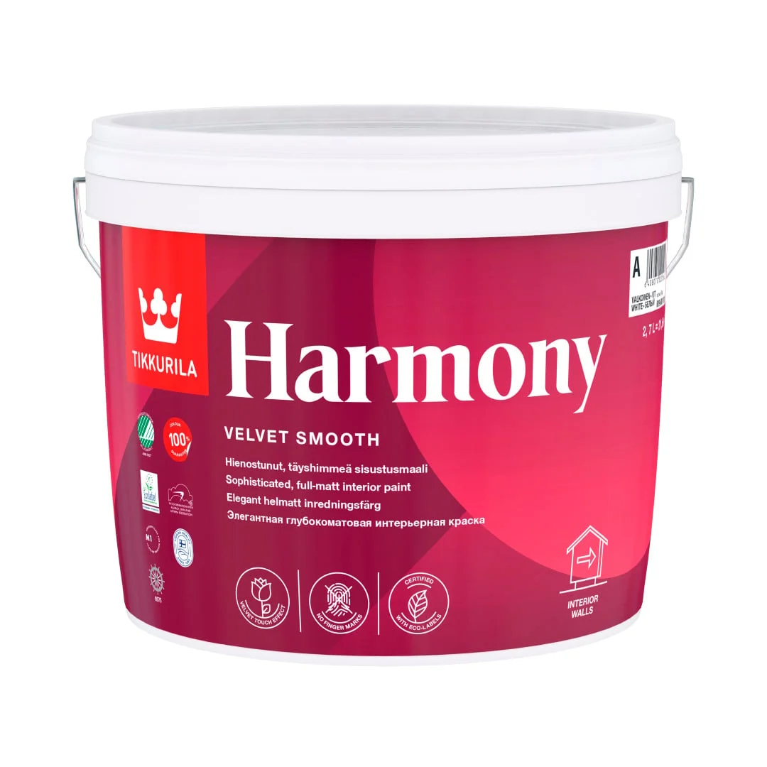 КРАСКА ДЛЯ СТЕН И ПОТОЛКОВ HARMONY A 2,7L