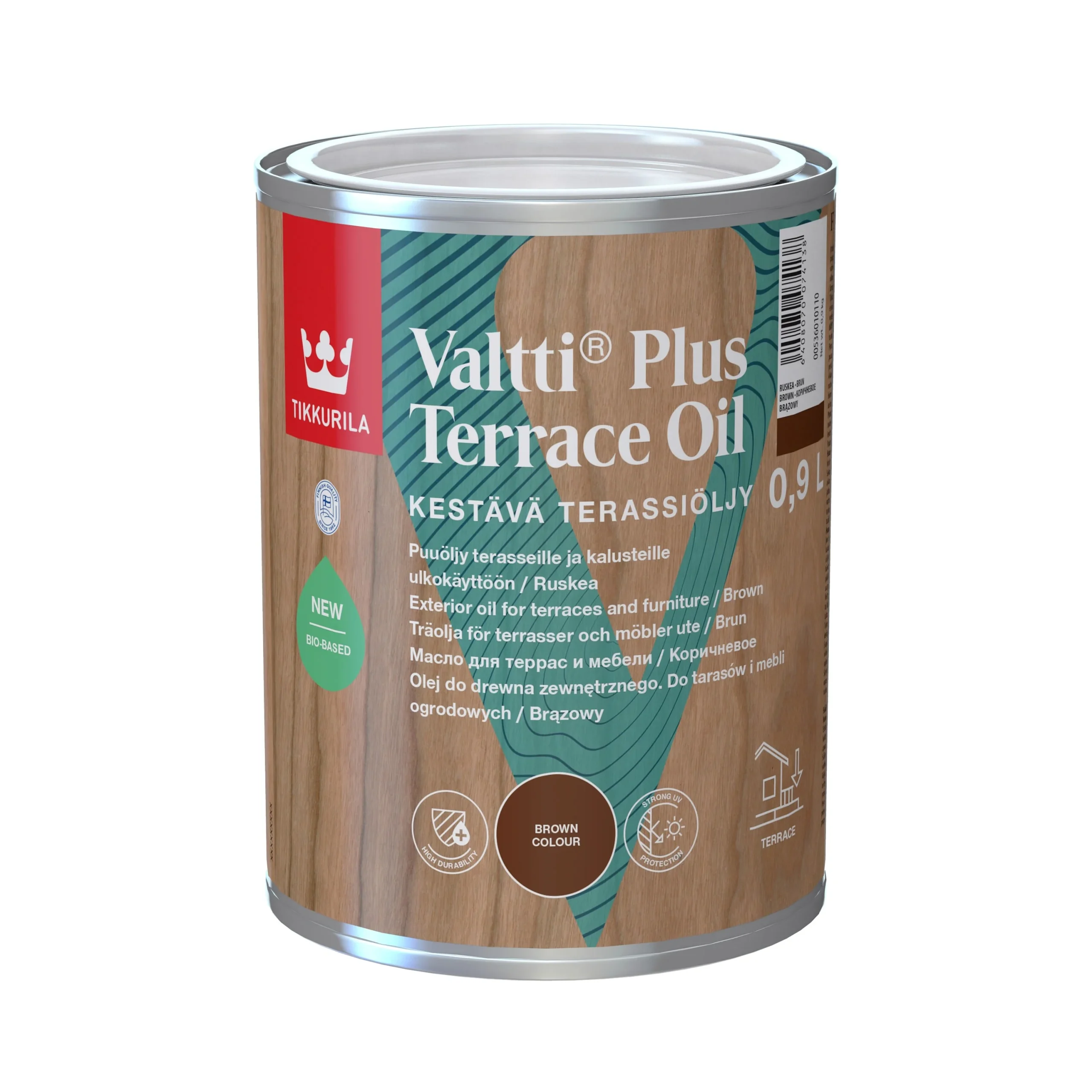 МАСЛО ДЛЯ ТЕРАС EĻĻA VALTTI PLUS 0.9Л КОРИЧНЕВЫЙ