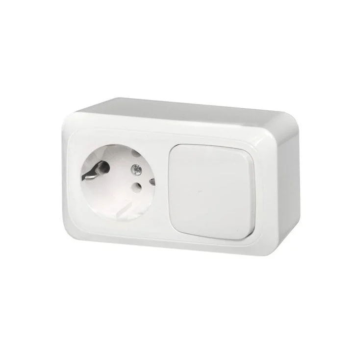 ROSETTE + SWITCH LIREGUS WHITE