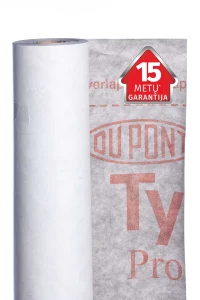 DIFŪZIJAS MEMBR TYVEK PRO+TAPE 1,5M 75M2