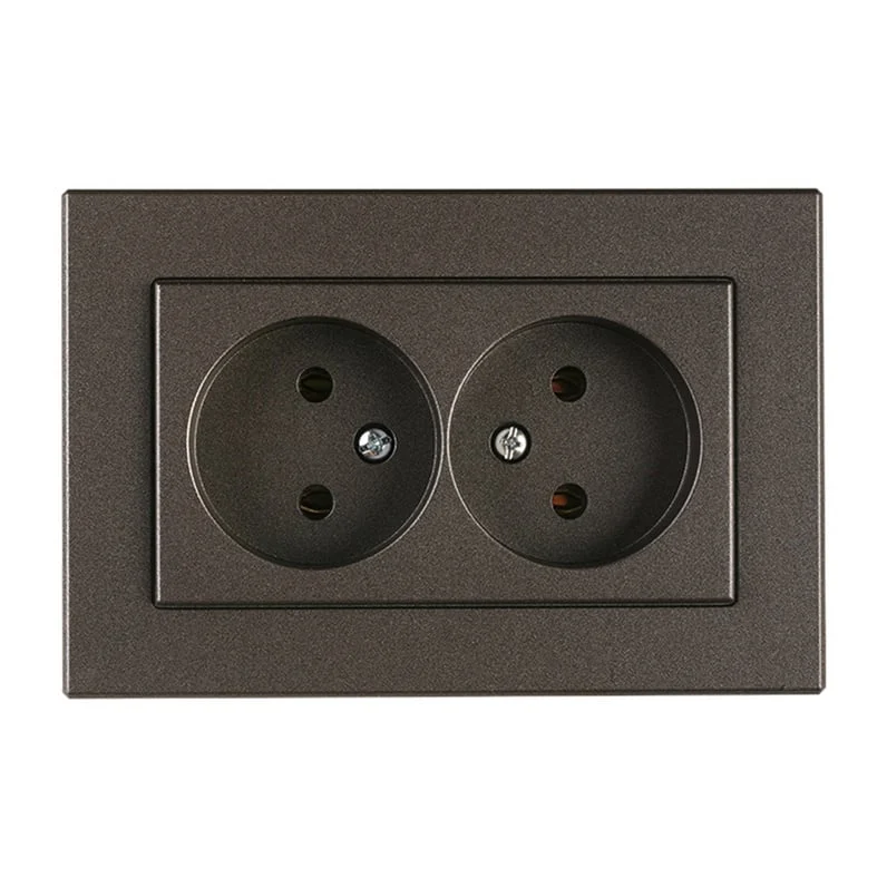 VILMA XP500 1+1 ANTHRACITE SOCKET
