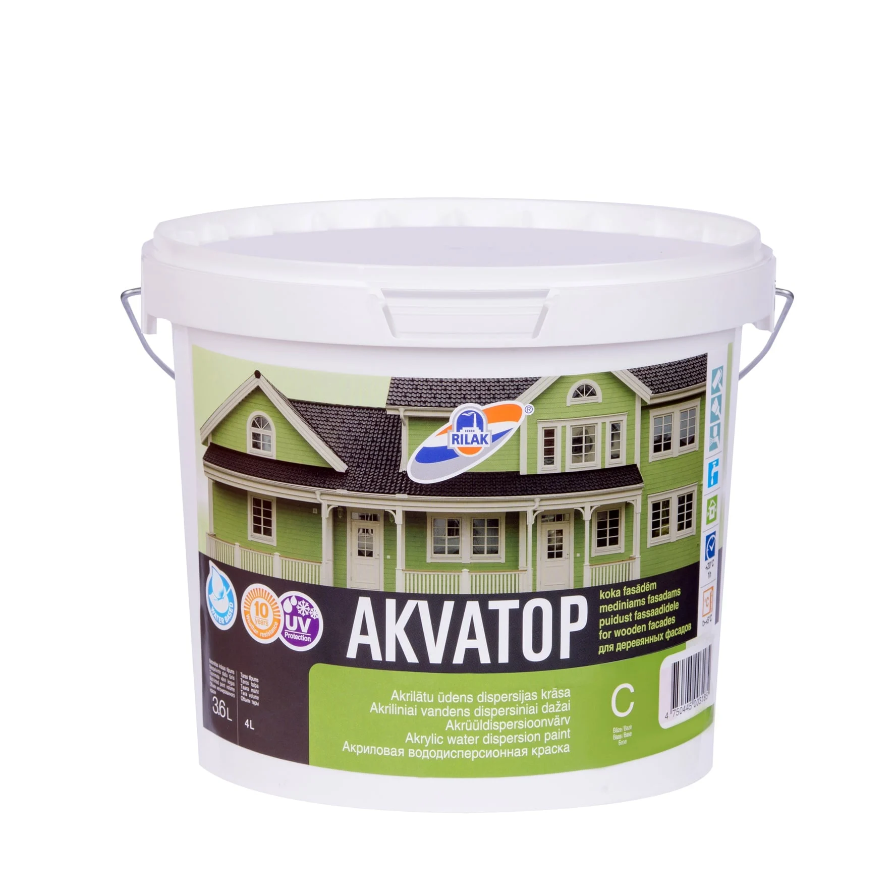 COLOR FOR FACADE AQUATOP C 5KG/3.6L