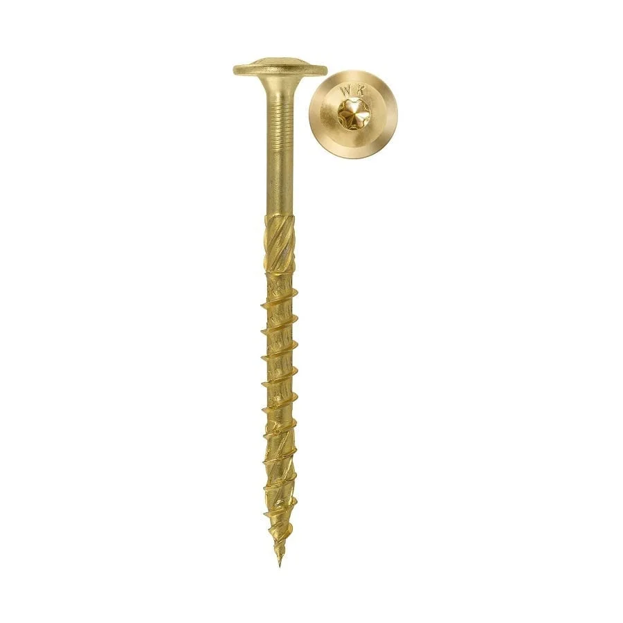 ДЕРЕВЯННЫЕ ВИНТЫ 6X80 TORX ЖЕЛТЫЕ ZN WKCP(100)
