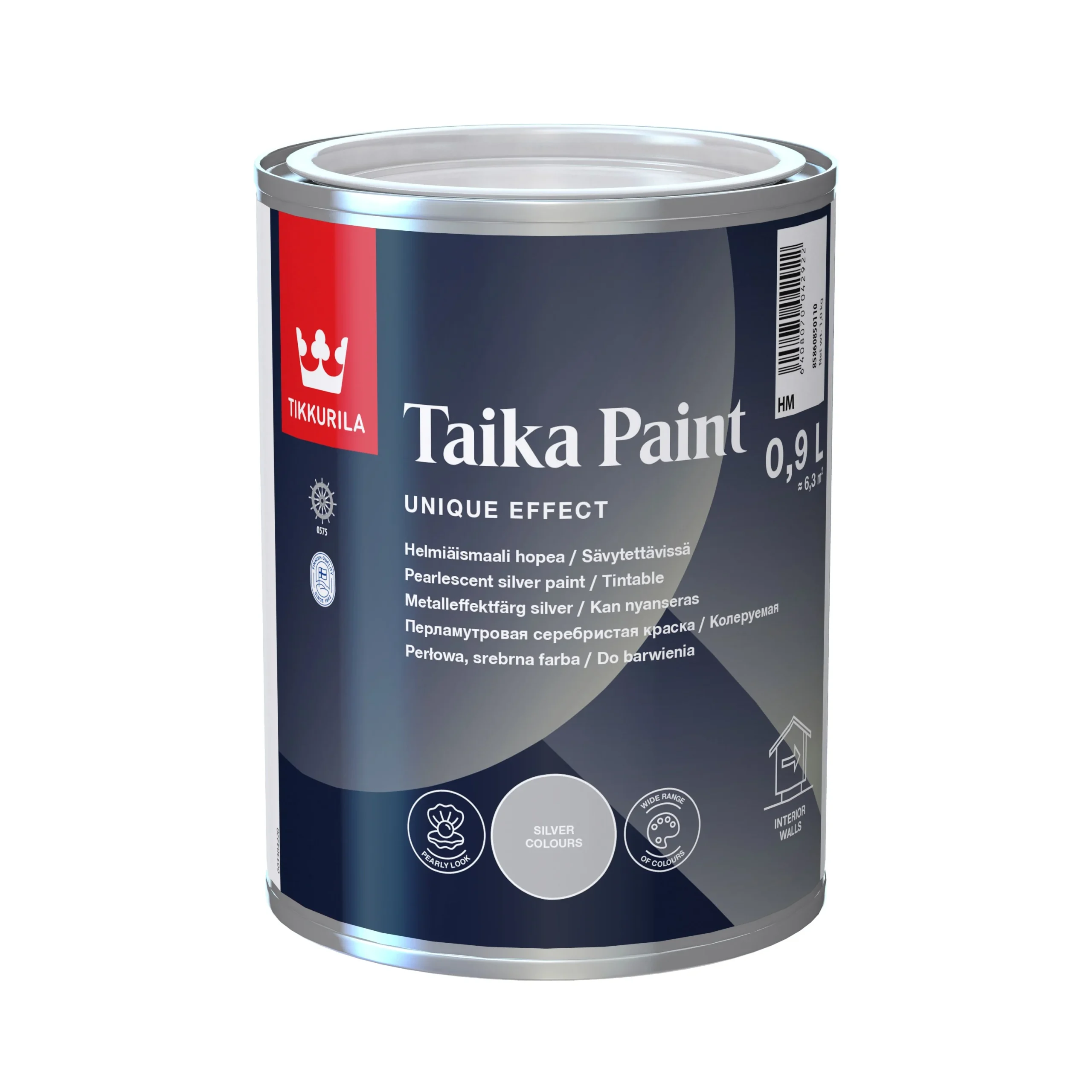ДЕКОРАТИВНАЯ КРАСКА ТАЙКА СЕРЕБРО HM 0,9L