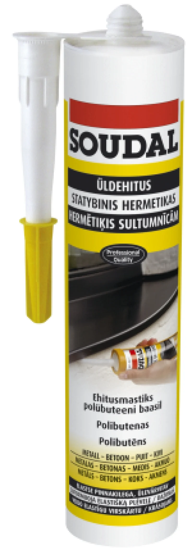SILICONE SOUDAL BUTYRUB BS 310ML GRAY