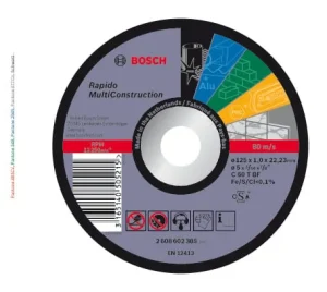 DISKS GRIEŠANAS UNIVERSĀLAIS 125X1 MM