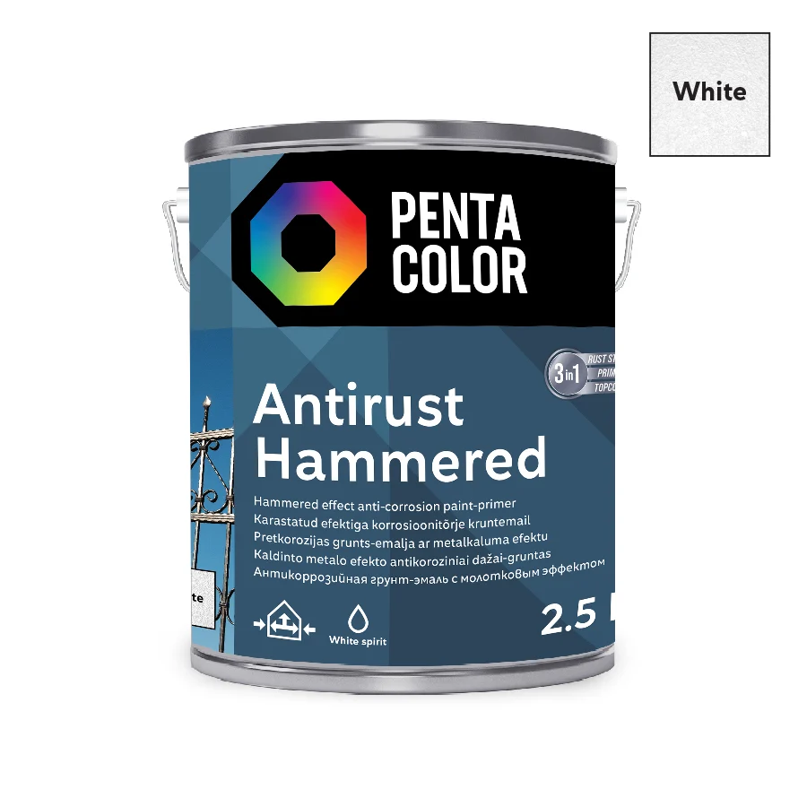 METAL PAINT PENTACOLOR WHITE 2.5L