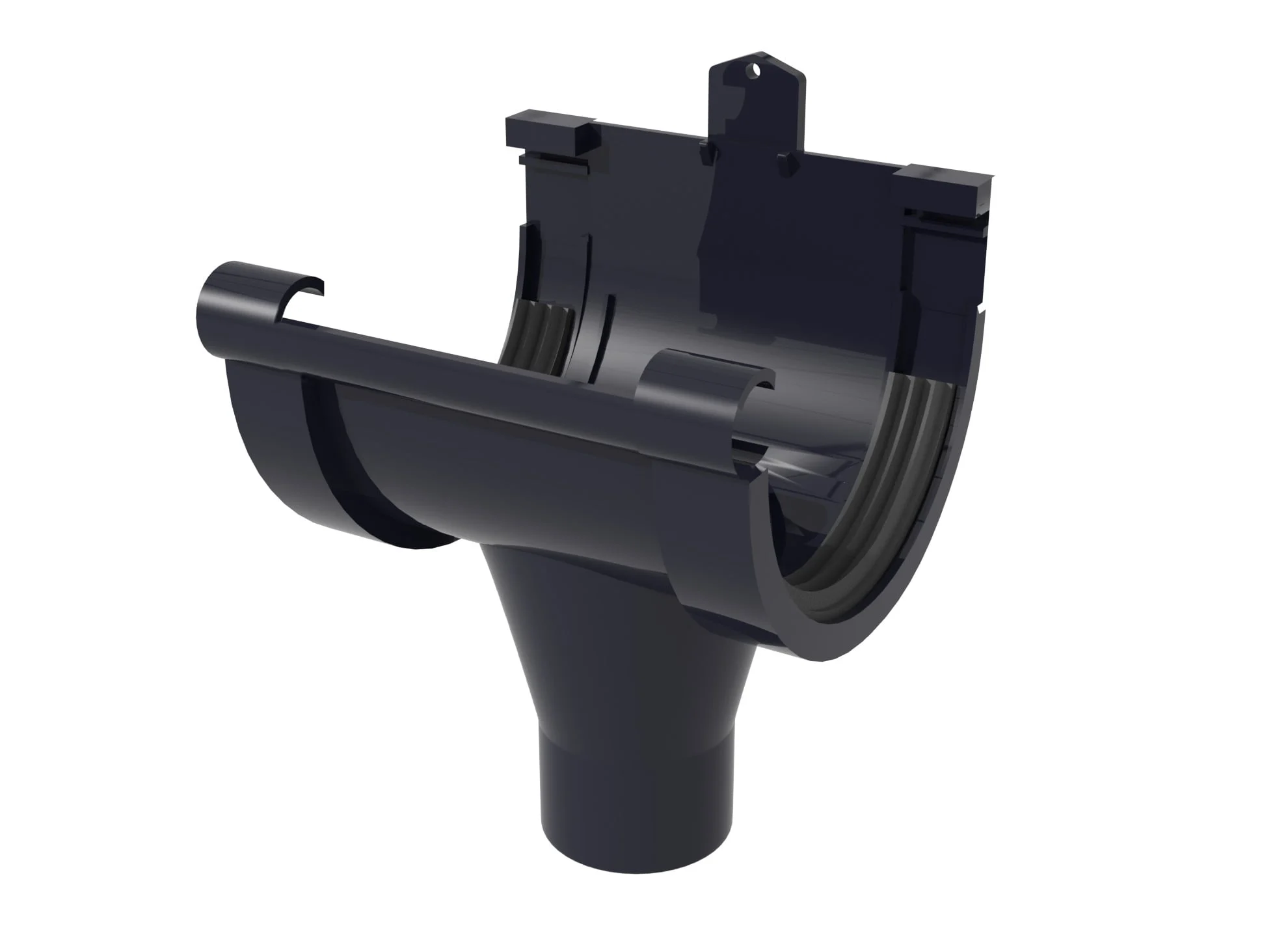 ПИЛТУВЕ PVC SCALA ЦЕНТРАЛЬНАЯ 125MM ГРАФИТ