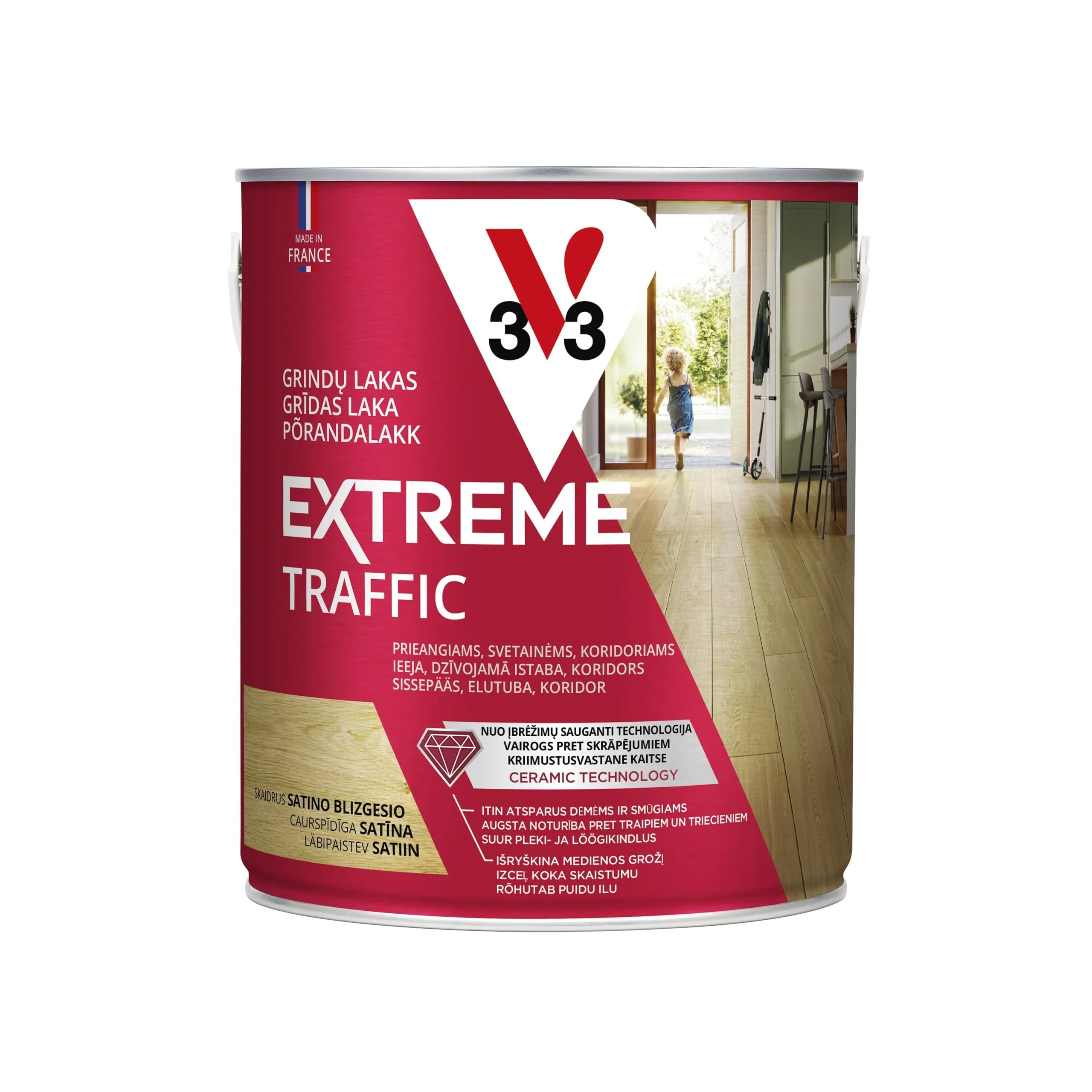 SEMI-MAT FLOOR VARNISH COLORLESS 2.5 L