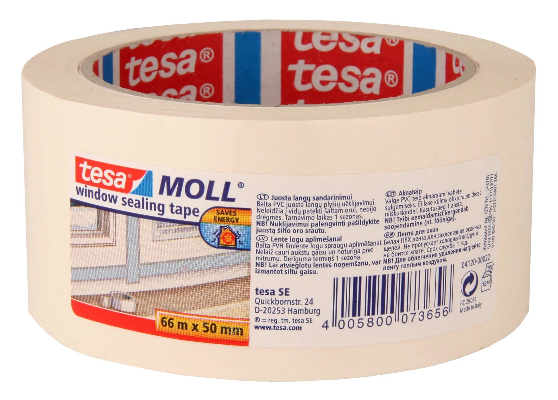 LĪMLENTE LOGU APLĪMĒŠANAI 66MX50MM BALTA