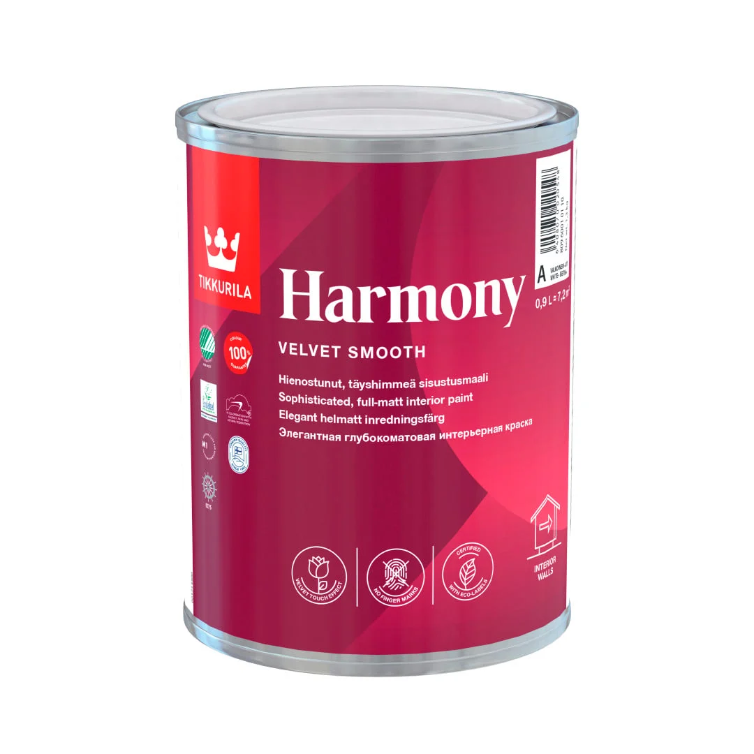 КРАСКА ДЛЯ СТЕН И ПОТОЛКОВ HARMONY A 0,9L