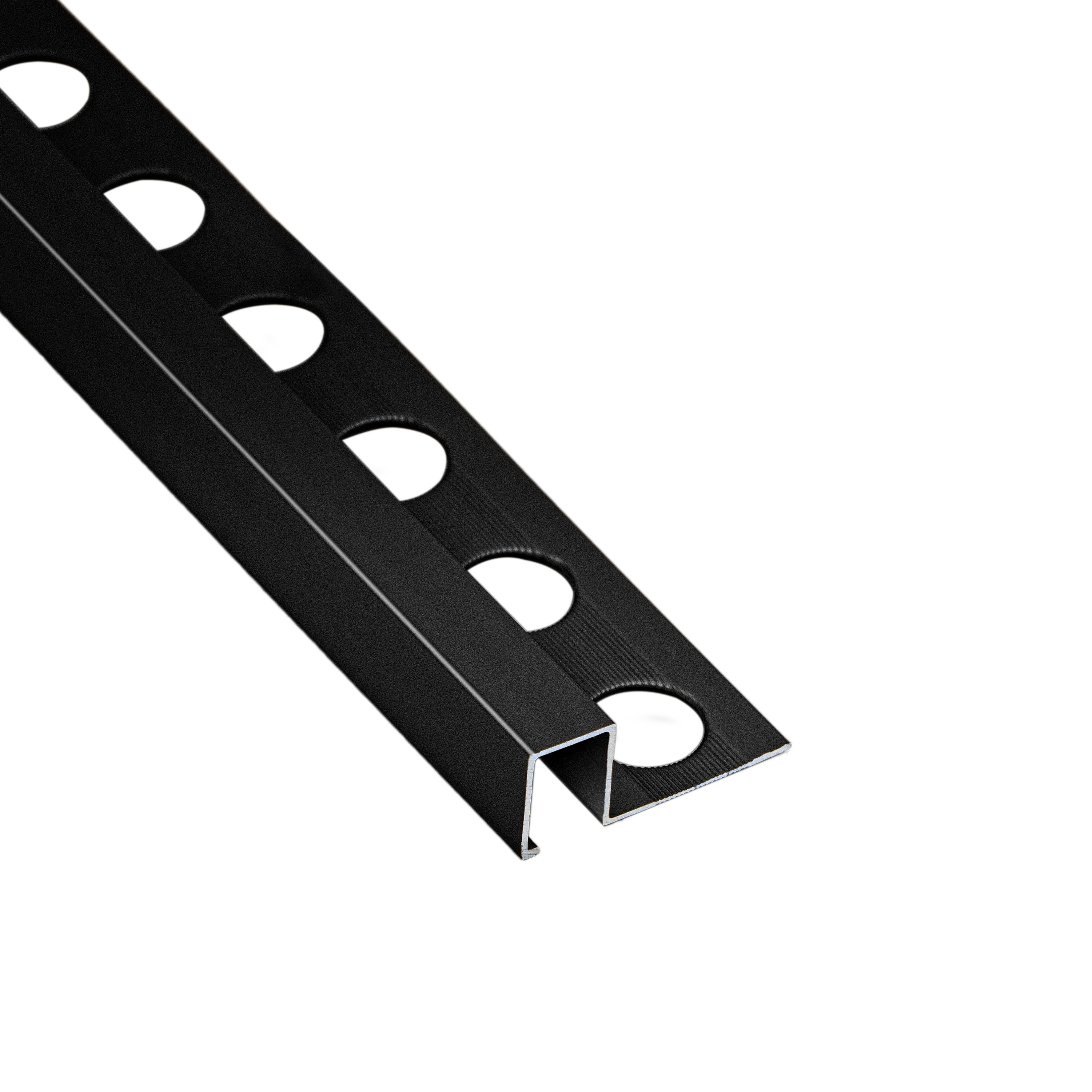 LĪSTE AL U R10X10MM/2.6M MAT BLACK