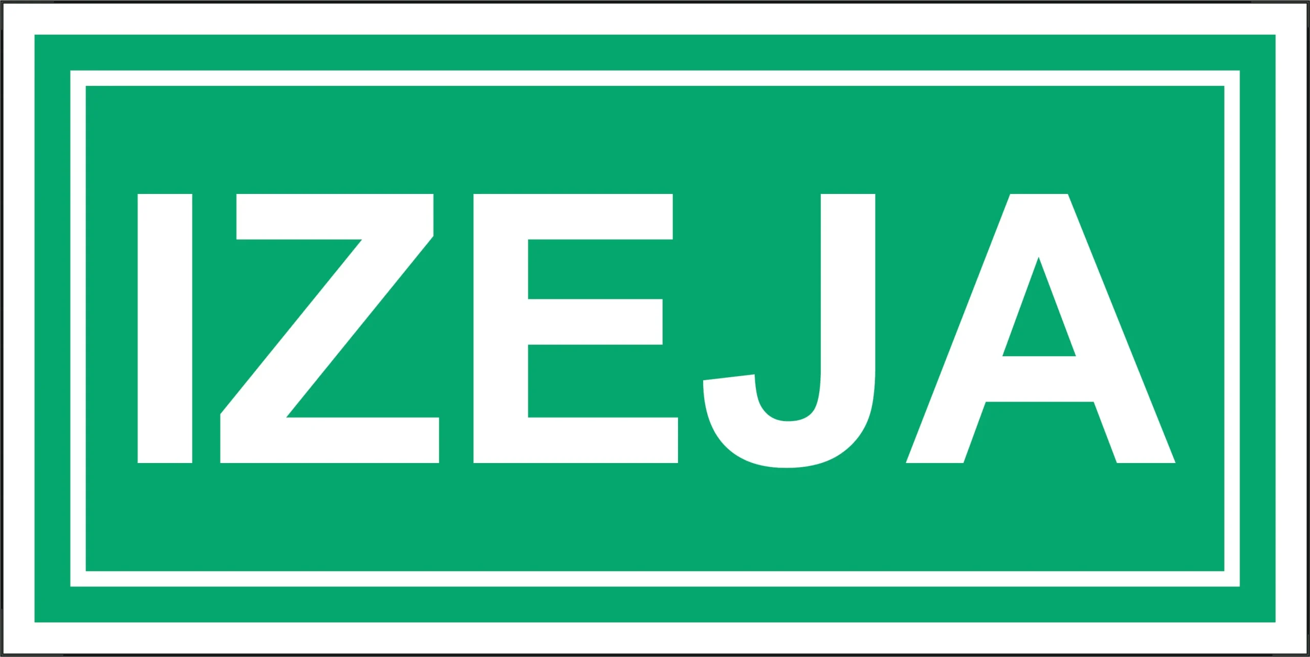 UZLĪME EVAKUĀCIJAS IZEJA 20X10 LUI20