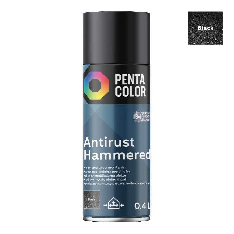 AEROSOL PAINT. PENTACOLOR BLACK 400ML