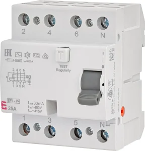 RELEJS NOPLŪDES 4P 25A 30MA EFI-P4