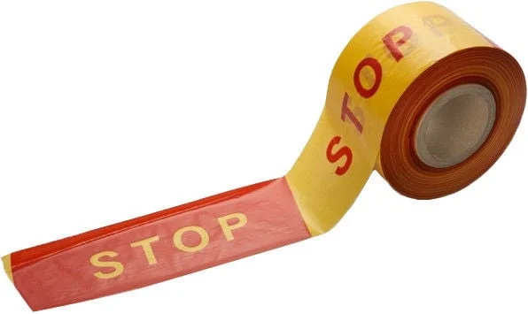 WARNING TAPE WITH TEXT STOP (500)