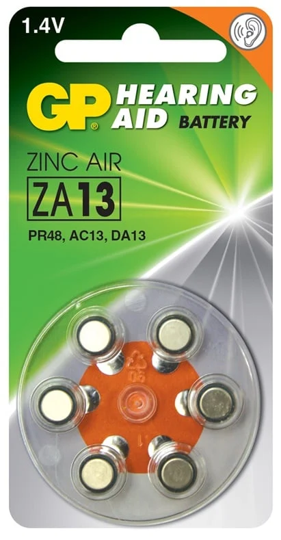 BATTERY ZA13 GP 1.4V PR48 6