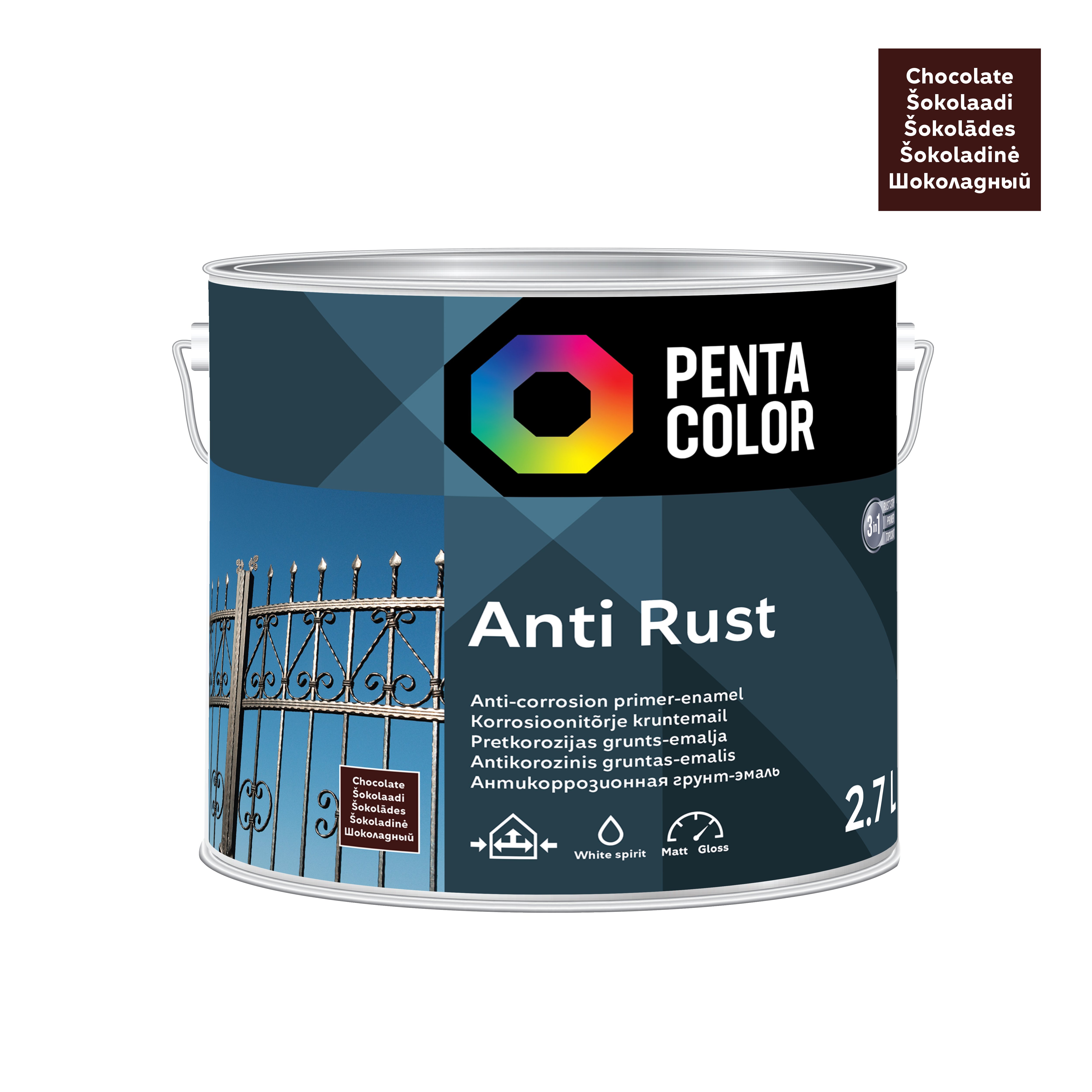 GRUNTS-EMALJA ANTIRUST 2.7L ŠOKOL