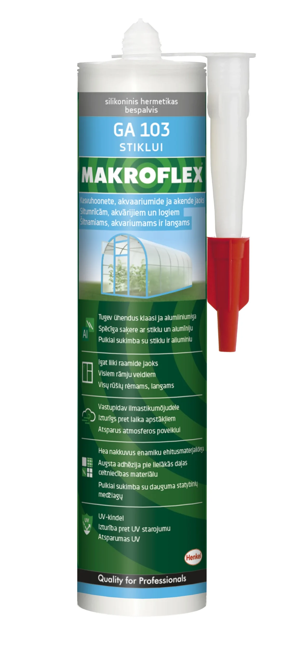 SILICONE MAKROFLEX GA103 FOR GLASS 300ML