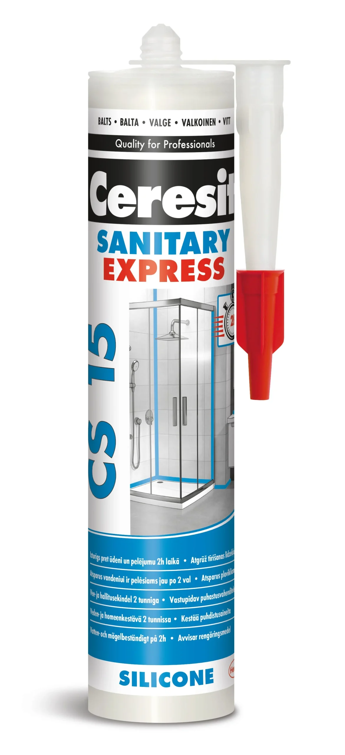 SILICONE CERESIT CS15 EXPRESS 280ML WHITE