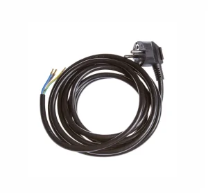 POWER CABLE WITH GROUNDED PLUG KF-CR2 3X1.5 3M BLACK
