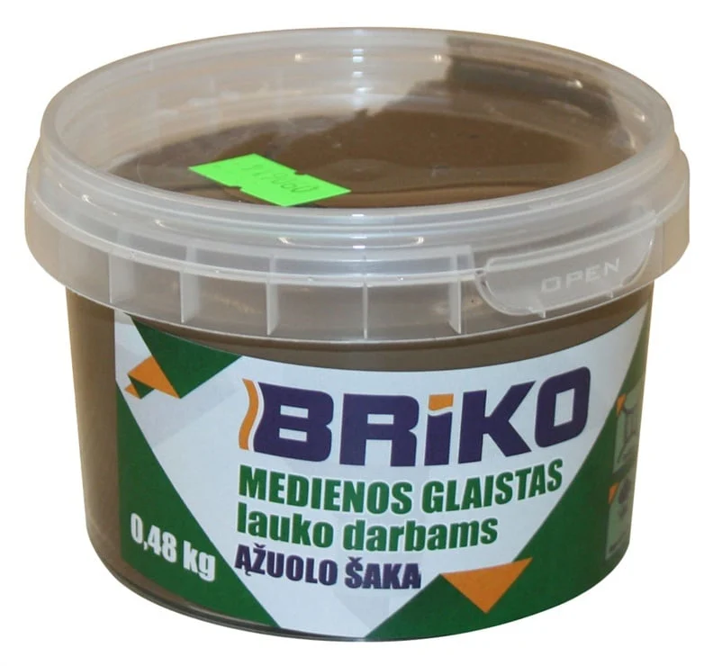 ШПАКЛЕВКА BRIKO ДЛЯ ДЕРЕВА ДУБ. 0.48КГ