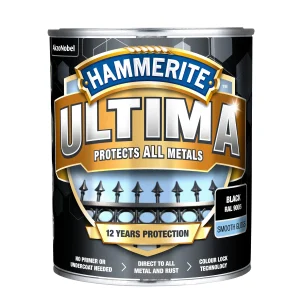 KRĀSA METĀLAM ULTIMA SMOOTH MELNA 0.7L
