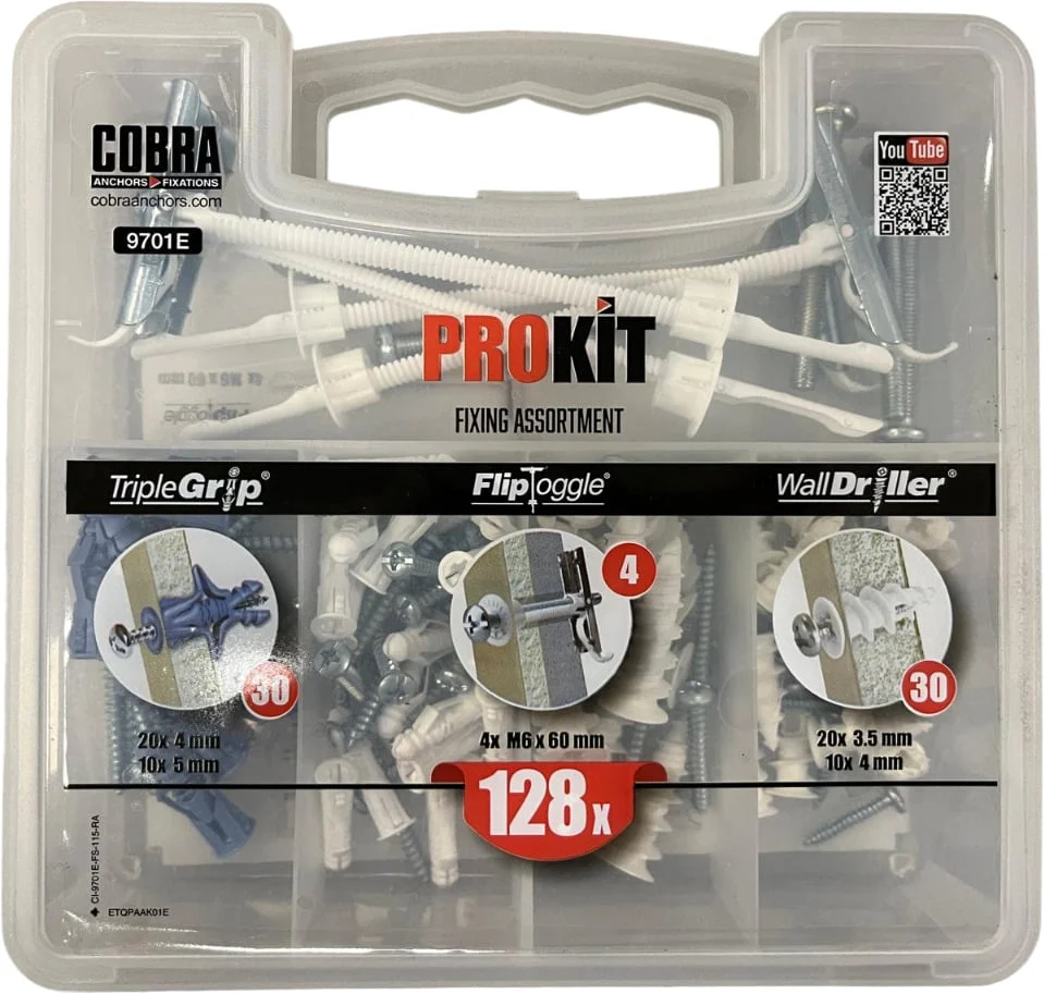 DRILL SET GYPSUM PROKIT 128 PCS.