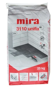 LĪME FLĪŽU 3110 UNIFIX ELASTĪG.BALT.25KG