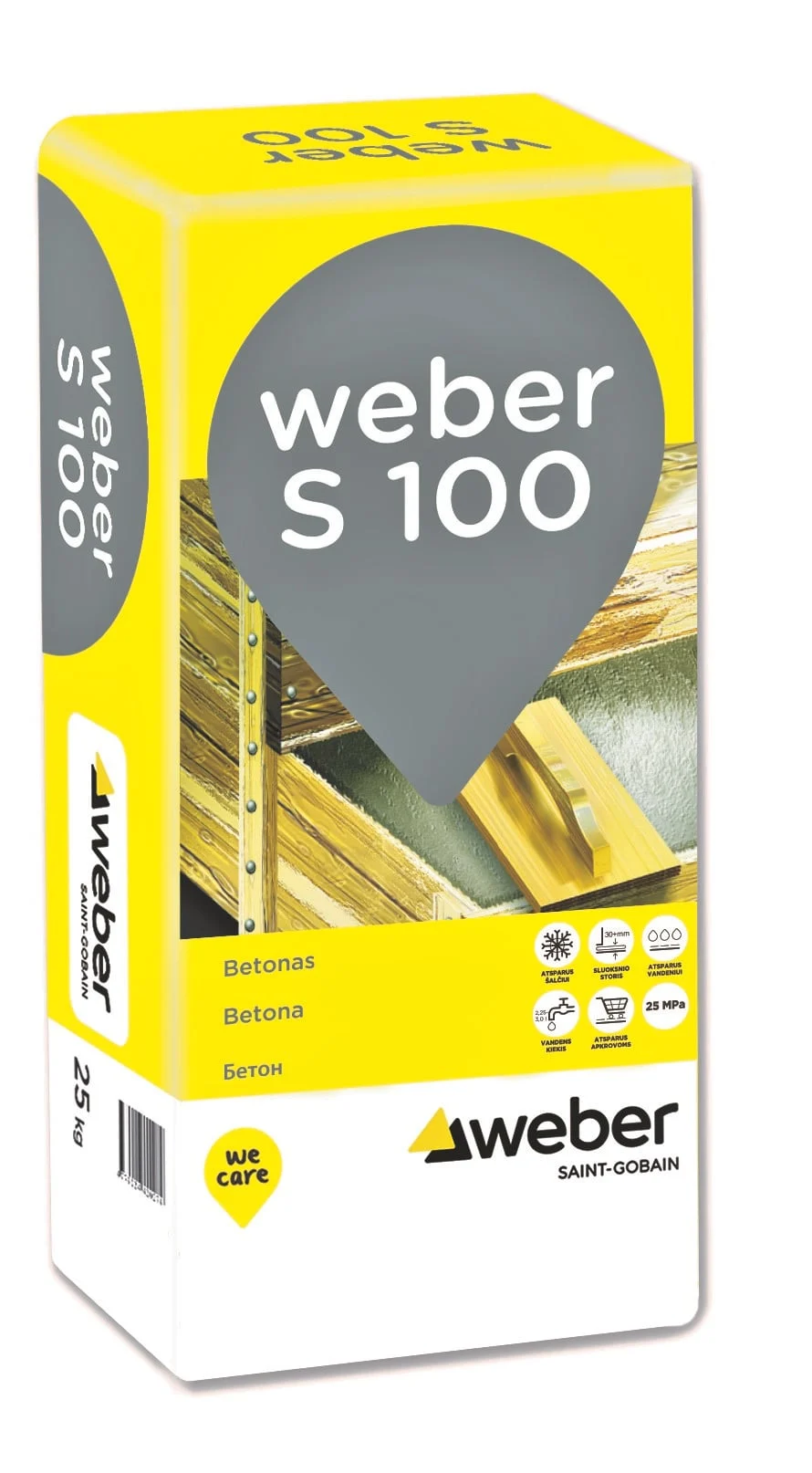 CONCRETE WEBER S100 COARSE GRAIN 25 KG (48)