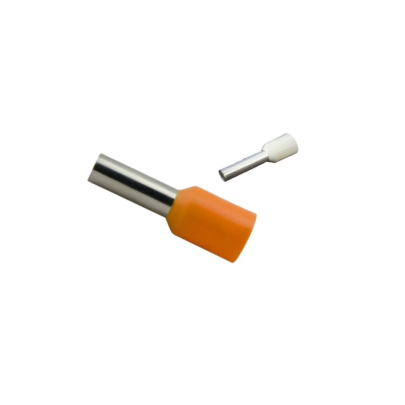 WIRE END E0508 WHITE/ORANGE 50PCS