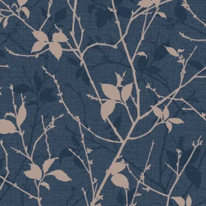 TAPETES VINILA 122431 BELLE NAVY/COPPER