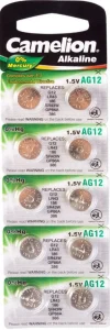 BAT.CAMELION AG12/LR43/386 1.5V ALK.