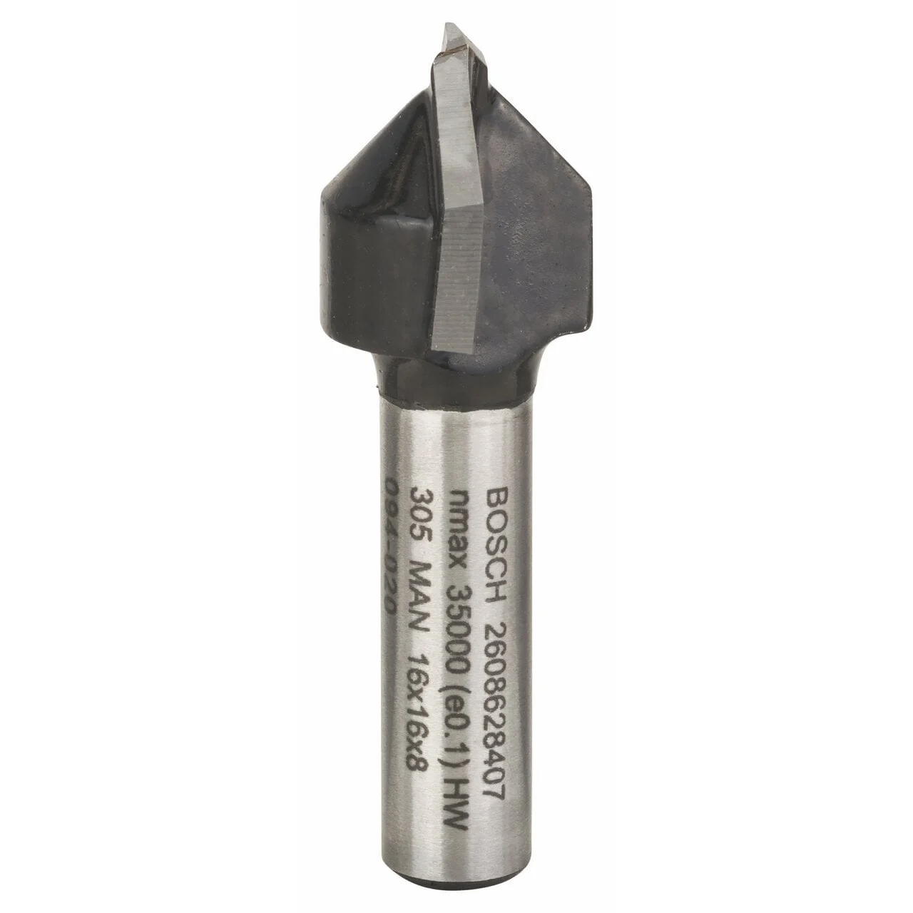 MILLING CUTTER V-GROOVE HM 60O, L=14 MM, SHAFT 8MM