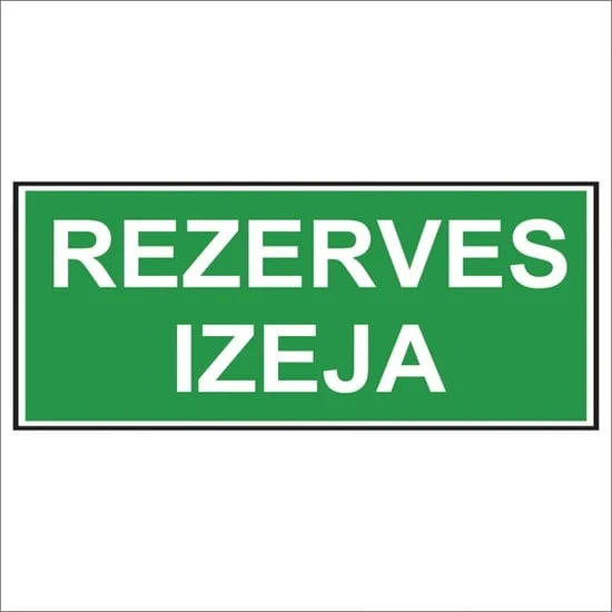 LABEL REPLACEMENT EXIT, 20X8CM