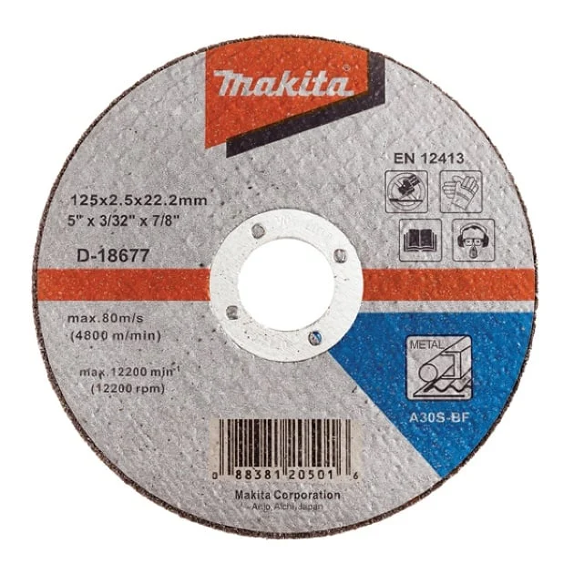 CUTTING DISC 125 X 2.5 A30S STEEL