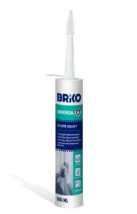 SILIKONS BRIKO 1001 U 300ML BALTS